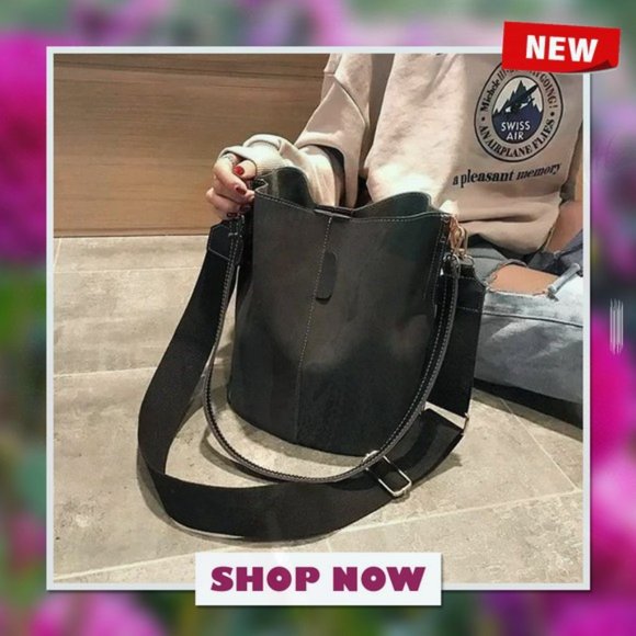 New Bucket Shoulder Tote bag, Black 216 - Picture 4 of 4